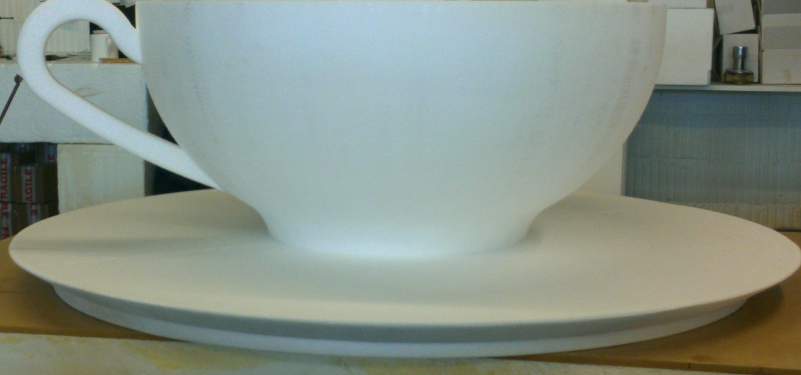 Large Polystyrene Teacup Prop Produced For A Theater Production
