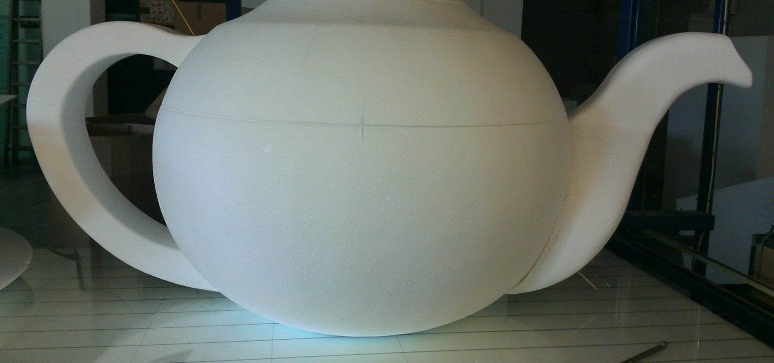 Large Polystyrene Teapot Prop Produced For A Theater Production