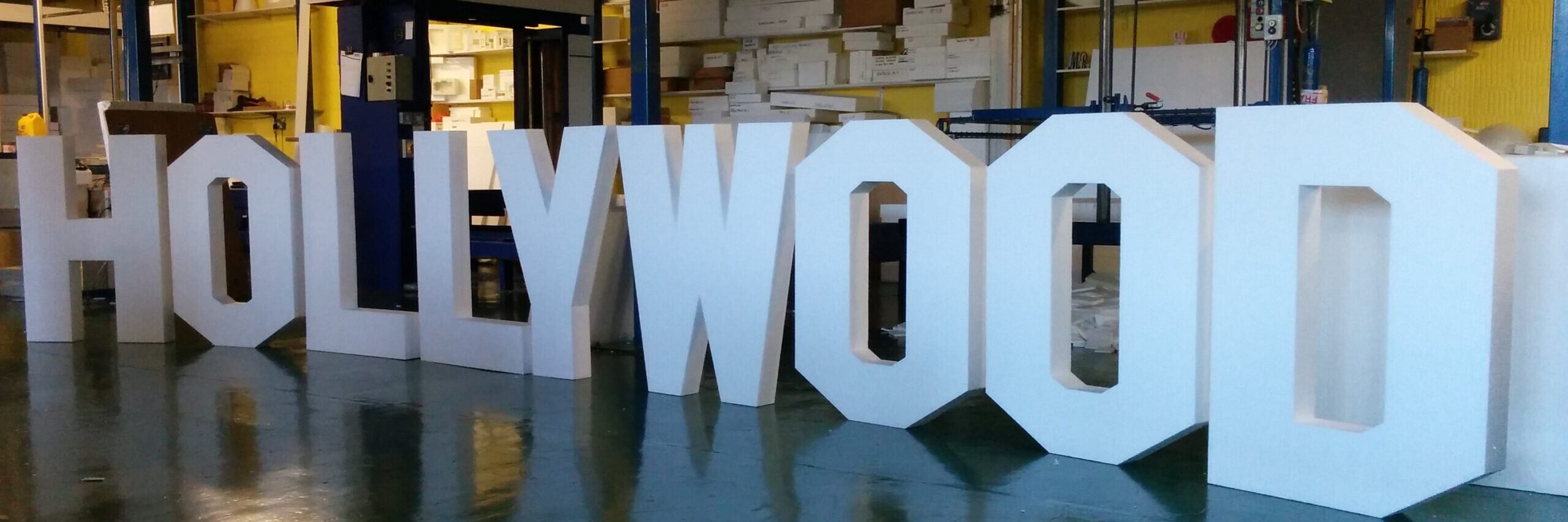 Polystyrene Hollywood Freestanding Sign