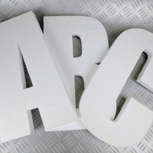 Wall Mountable Plain Polystyrene Letters